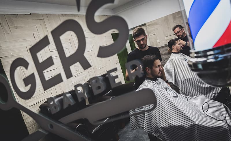 A Roger's Barber szalon belülről